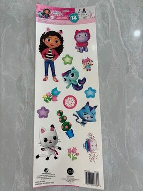 New DreamWorks Gabby's Dollhouse Kids Wall Decal Stickers - Multicolor